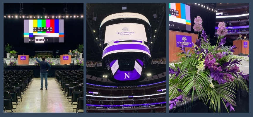 VH Designs Brings Lush Elegance to Northwestern University Graduation 2025